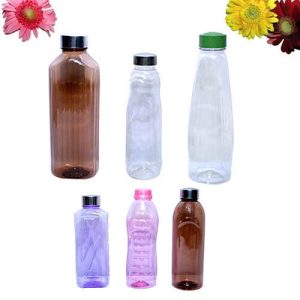 زجاجات بلاستيك شفاف الوان